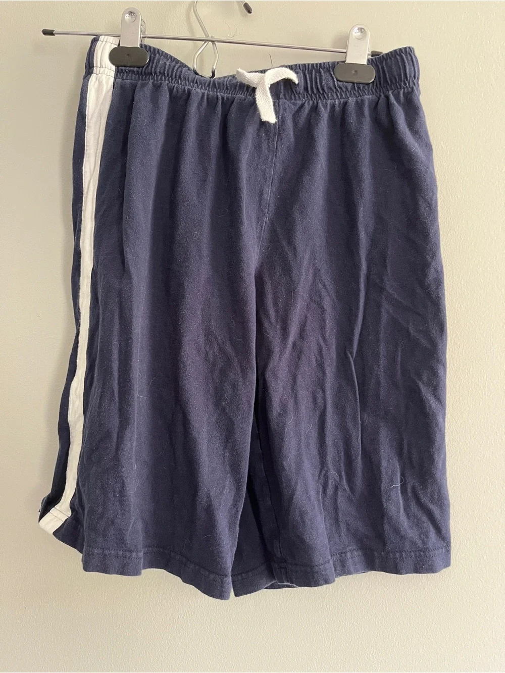 Set of 2 Boys Drawstring Athletic Shorts Sweatshorts- Navy & Black